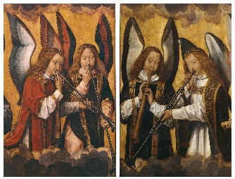 4 Engel mit Instrumente