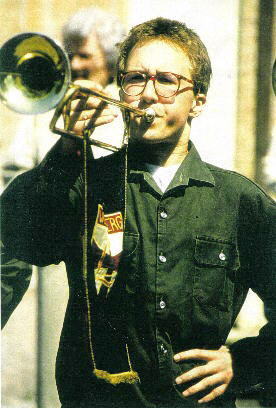 Fanfarenspieler Hansi Zamburek 1989